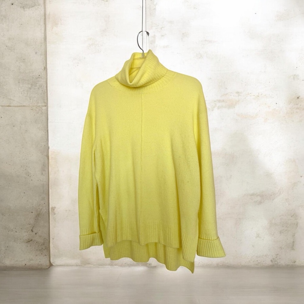 Athleta Transit Pullover Bright Yellow Sweater Tu… - image 3